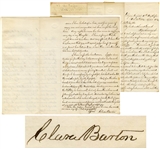Clara Barton Autograph Letter Signed to General Benjamin Butler, Regarding Her Brother, Imprisoned as a Confederate Spy -- ...unless my brothers soul is dead, and his whole nature changed...